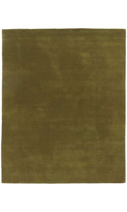 8 x 10 Moss Olive Green Modern Rug 30928