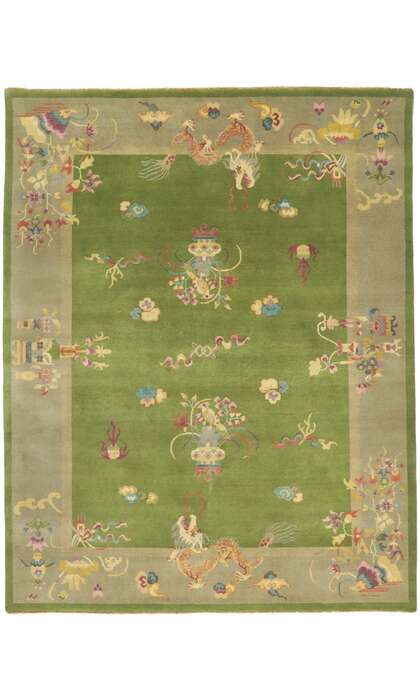 8 x 10 Chinese Art Deco Rug 30922