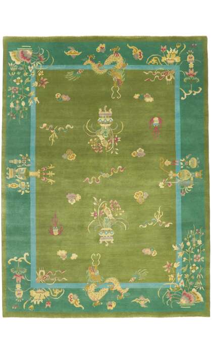 9 x 12 Chinese Art Deco Rug 30923