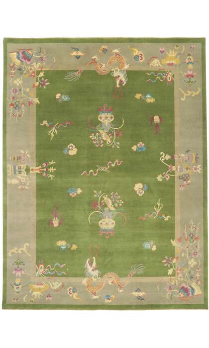 9 x 12 Chinese Art Deco Rug 30921