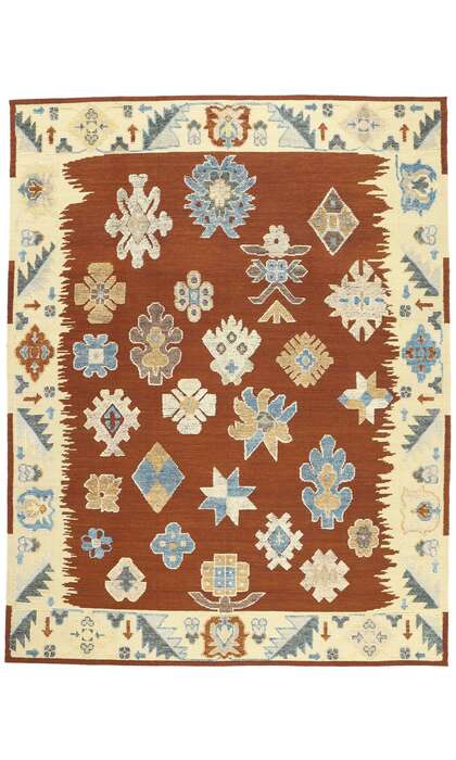 10 x 13 Oushak High-Low Rug 30892