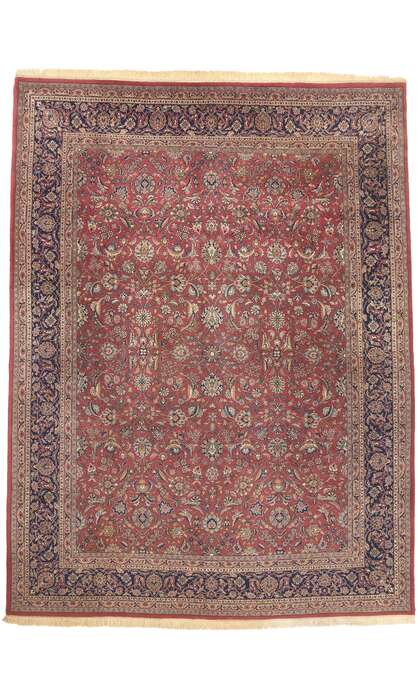 10 x 13 Vintage Indian Tabriz Rug 78543