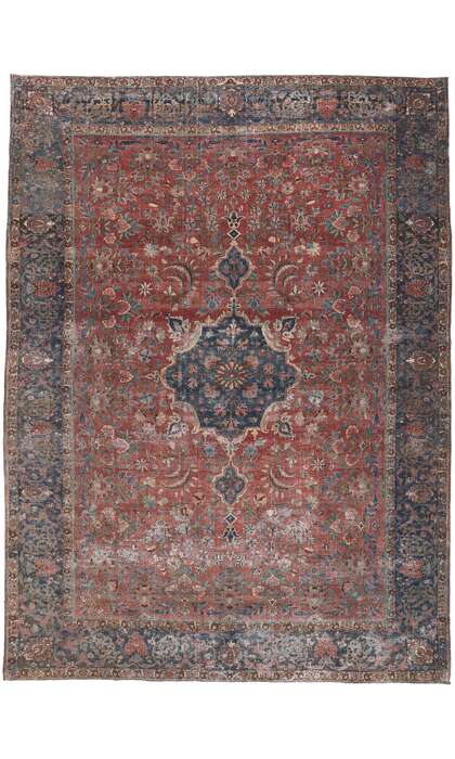 10 x 14 Antique Persian Tabriz Rug 61260