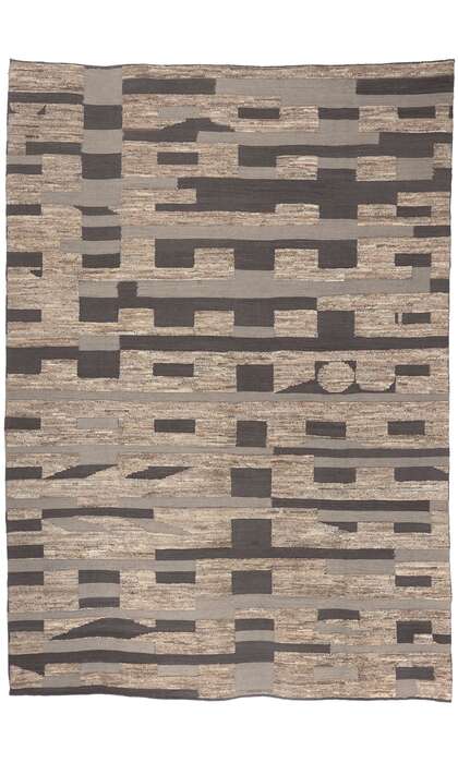 10 x 14 Earth-Tone Modern Moroccan Rug 80992