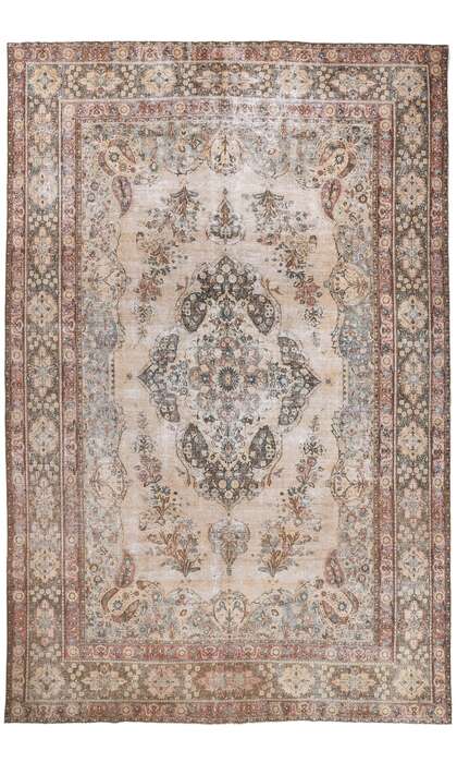 11 x 16 Antique Persian Mashhad Rug 61259