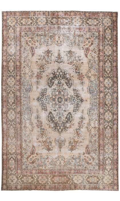 11 x 16 Antique Persian Mashhad Rug 61259