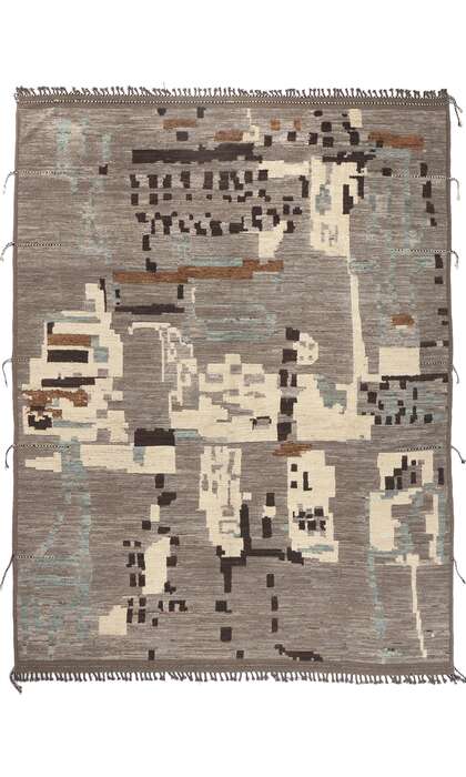 12 x 16 Modern Moroccan Rug High Low Pile 80980