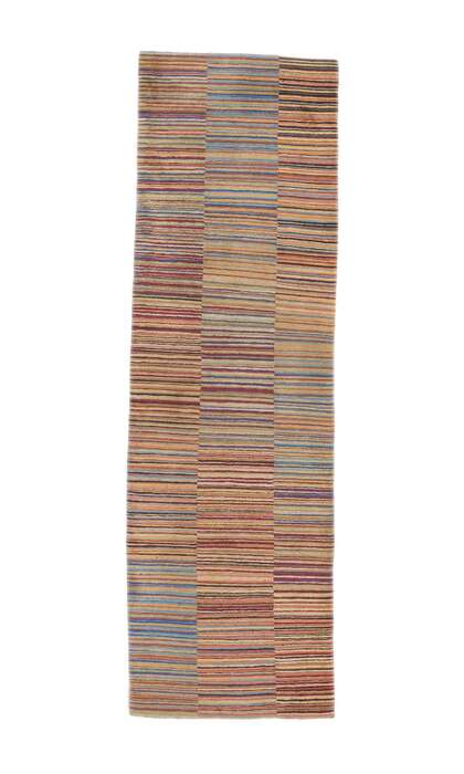 3 x 10 Colorful Striped Tibetan Runner Rug 78531