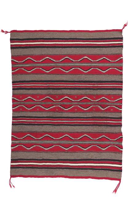3 x 4 Antique Navajo Blanket Rug 78557