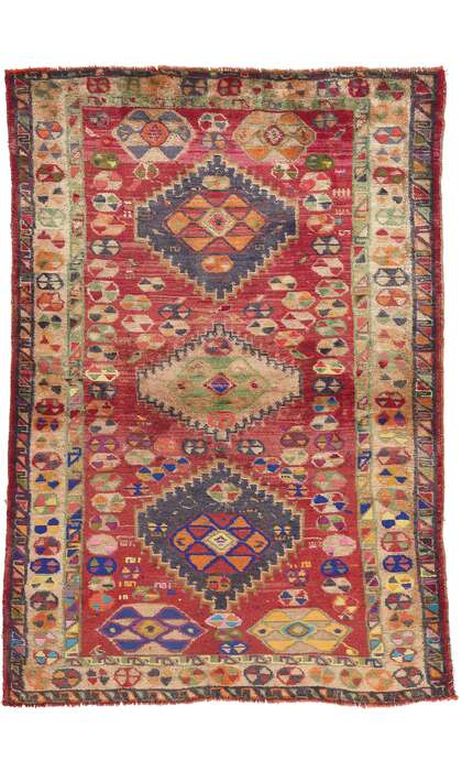 3 x 5 Vintage Persian Shiraz Rug 61255