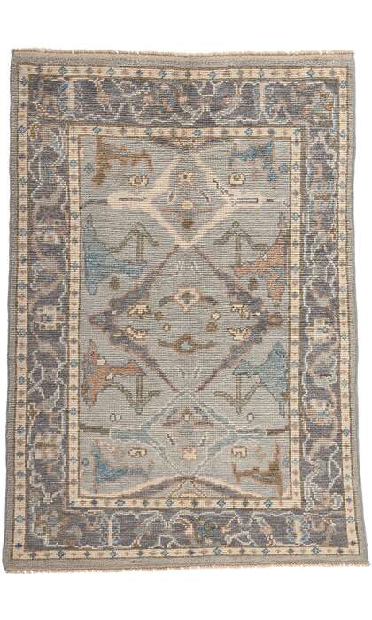 4 x 6 Small Modern Oushak Rug 80999