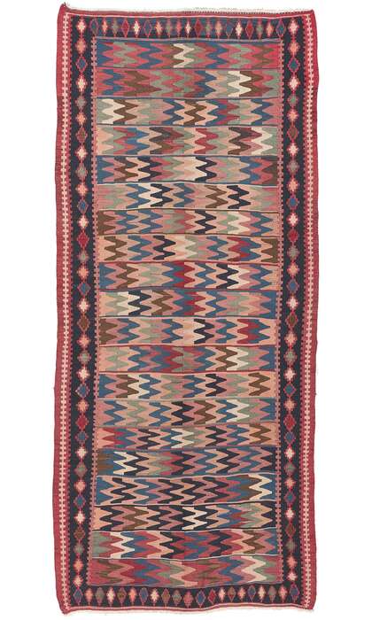 5 x 11 Vintage Persian Sofreh Kilim Rug 61240