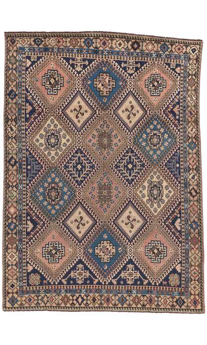 6 x 9 Antique Persian Shiraz Rug 61229