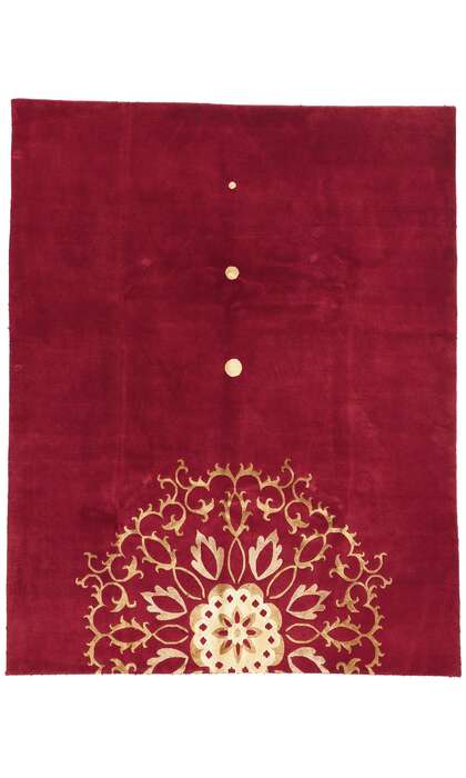 8 x 10 Red Chinese Floral Rug 78539