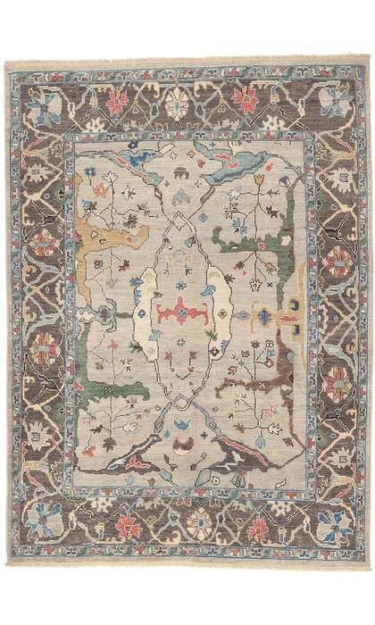 9 x 12 Modern Oushak Rug 80987