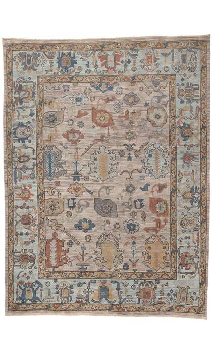 9 x 12 Modern Oushak Rug 81004