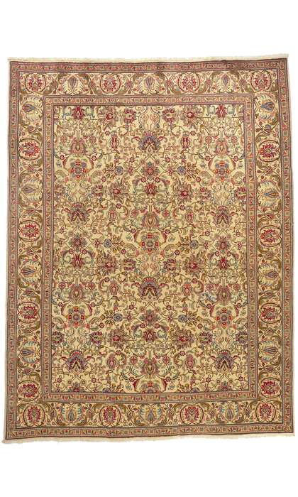 10 x 13 Vintage Persian Tabriz Rug 75888