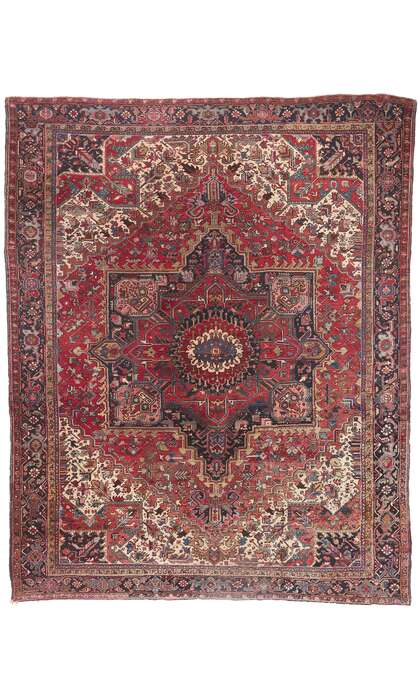 12 x 15 Large Antique Persian Heriz Rug 78540