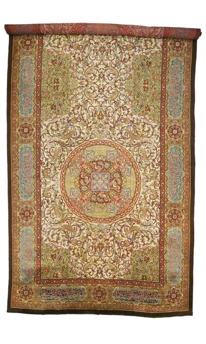 15 x 36 Antique Austrian Savonnerie Rug Oversized 72342