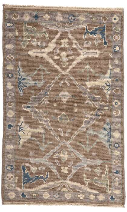 3 x 5 Small Modern Oushak Rug 81002