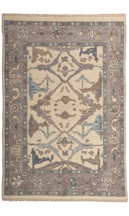 4 x 6 Modern Oushak Rug 80997