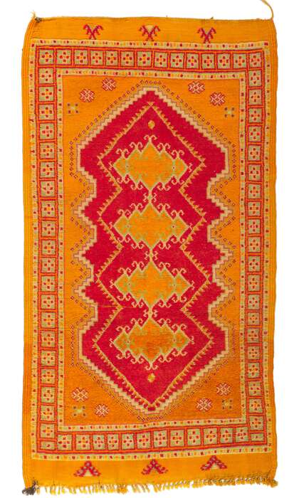 4 x 6 Vintage Moroccan Rug 74570