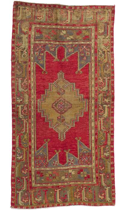 4 x 8 Vintage Turkish Oushak Rug 51165