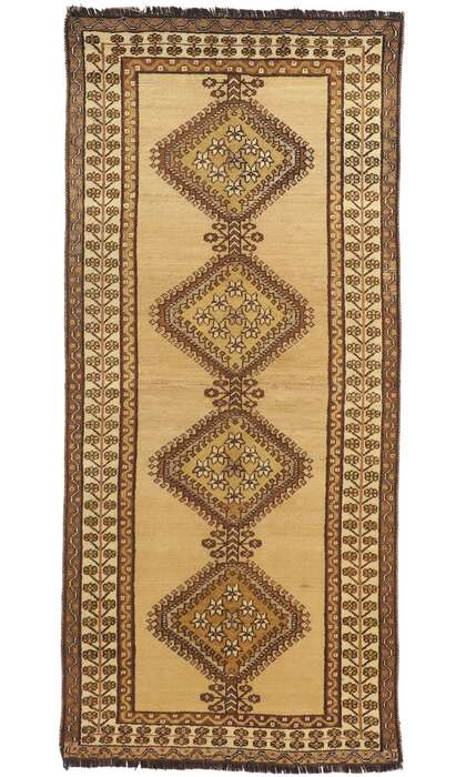 4 x 9 Vintage Persian Shiraz Rug 75056