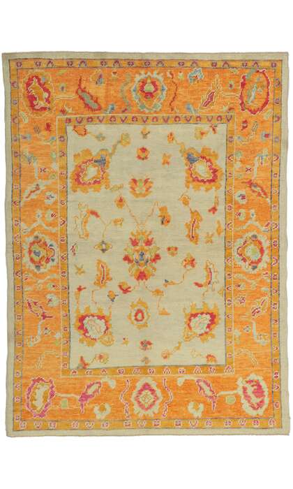 5 x 7 Colorful Oushak Rug 52367