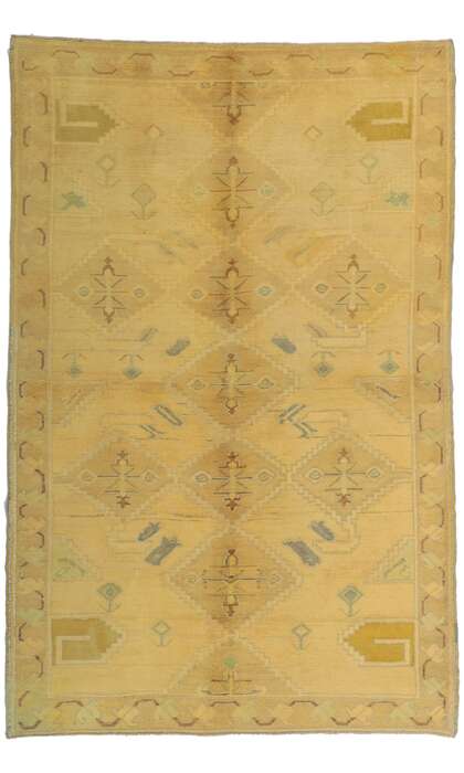 5 x 7 Vintage Turkish Oushak Rug 51342