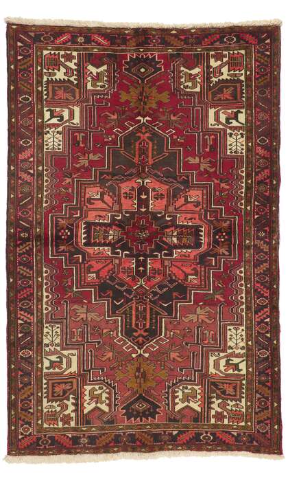 5 x 8 Vintage Persian Heriz Rug 75299