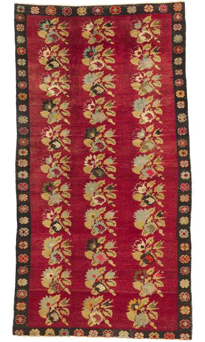 5 x 9 Vintage Turkish Oushak Rug 51670