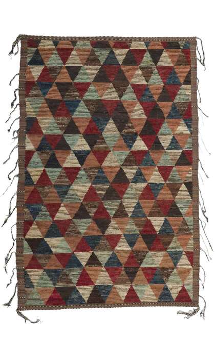 6 x 9 Earth-Tone Moroccan Rug 80787