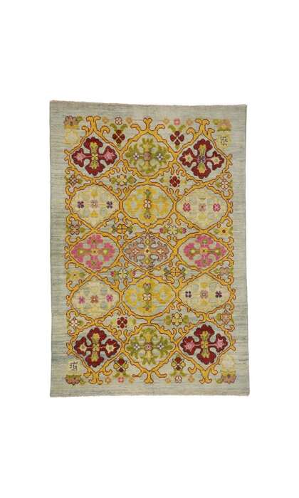 6 x 8 Colorful Oushak Rug 60760