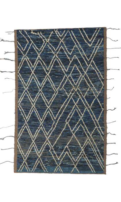 6 x 9 Earth-Tone Moroccan Rug 80821