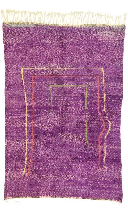 7 x 10 Purple Beni Mrirt Moroccan Rug 21049