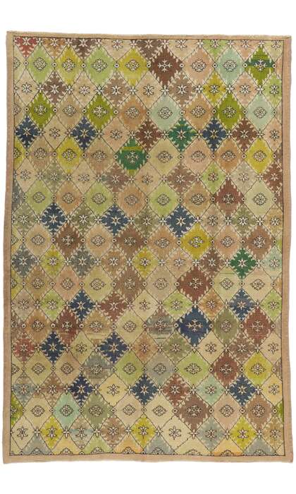 7 x 10 Vintage Turkish Sivas Rug 52138