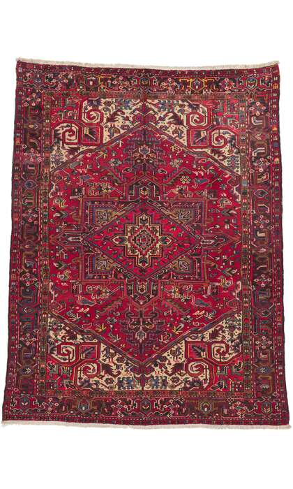 8 x 10 Vintage Persian Heriz Rug 76246