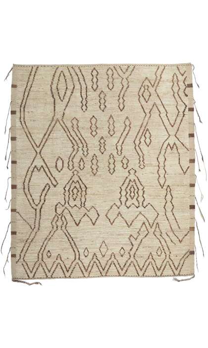 9 x 10 Earth-Tone Moroccan Rug 80797