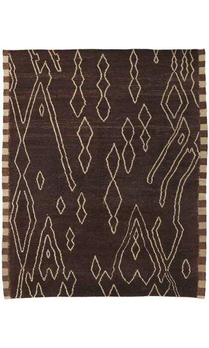 9 x 11 Earth-Tone Moroccan Rug 80800