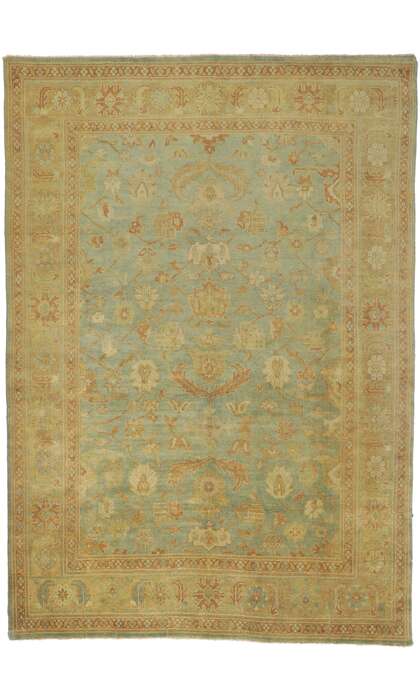 9 x 14 Vintage-Inspired Oushak Rug 30185