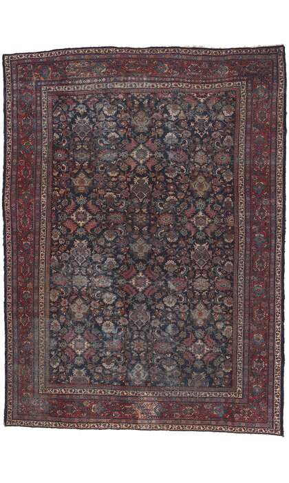 10 x 14 Antique Persian Mahal Rug 78529