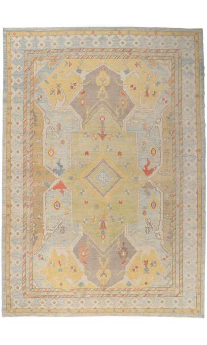 10 x 15 Colorful Oushak Rug 53782