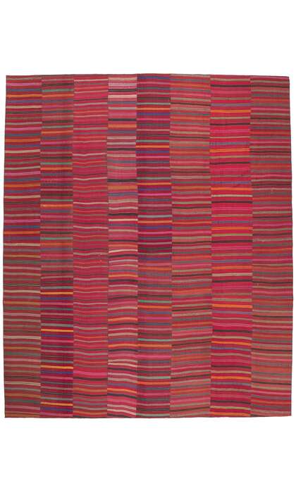 11 x 13 Large Striped Kilim Area Rug 60639