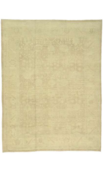 13 x 16 Modern Oushak Rug Neutral Colors 50867