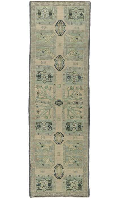 3 x 10 Modern Oushak Rug Runner 53791