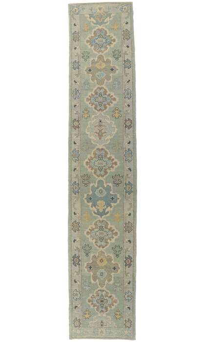 3 x 15 Modern Oushak Rug Runner 53801