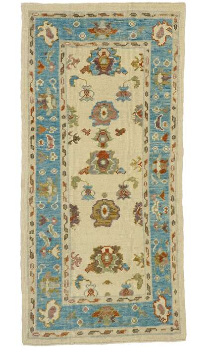 3 x 6 Colorful Oushak Rug 53196