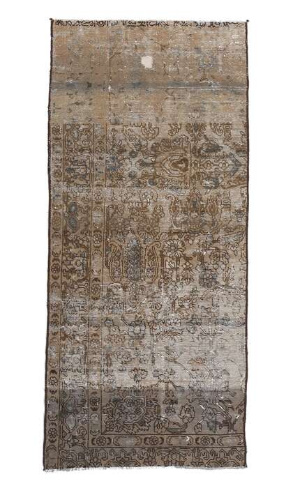 3 x 7 Faded Antique Persian Bakhtiari Rug 78602