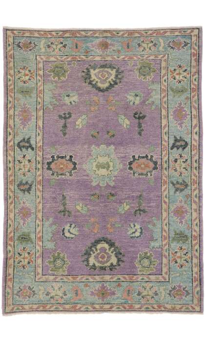 4 x 6 Colorful Oushak Rug 53380